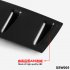 Shark Style Universal Rear Bumper ABS Lip Diffuser Fin Universal Use 