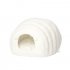 Sheep Shaped Pet Cat Dog Litter House Cat Bed Semi closed Cloth Solid Color Sleeping Bag Dark green 38 42 33cm