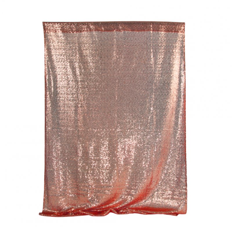 Shimmer Sequin Restaurant Curtain Wedding Photobooth Backdrop Party Photography Background Rose gold_120 * 180cm