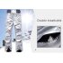 Shiny Sports Snowboard Jacket Waterproof Skiing Outfits Warm Overalls for Man Woman Silver XXL