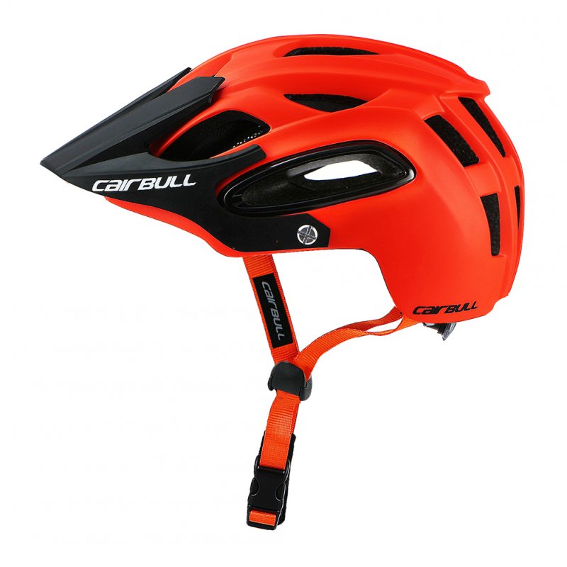 Shock-proof Bicycle Helmet Integrated Molding Breathable Cycling Helmet for Man Woman Orange_L (58-62CM)