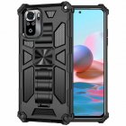 Shockproof Anti Fall Armor Phone  Case ,  with Metal Magnetic Bracket, Compatible For Redmi Note 9 Pro/9s/redmi Note 9/redmi Note 8 Pro/redmi Note 8/redmi 9/redmi 9a black_Redmi 9A