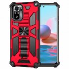 Shockproof Anti Fall Armor Phone  Case ,  with Metal Magnetic Bracket, Compatible For Redmi Note 9 Pro/9s/redmi Note 9/redmi Note 8 Pro/redmi Note 8/redmi 9/redmi 9a Red_Redmi NOTE 8