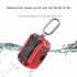 Shockproof Headphone Case Non slip Sleeve Frame Compatible For Sennheiser Momentum True Wireless 3 Earbuds red