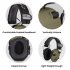 Shooting Ear Protective Safety Earmuffs Noise Reduction Electronic Earmuffs Hearing Protector compatible For Huning Nrr23db black