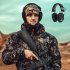 Shooting Ear Protective Safety Earmuffs Noise Reduction Electronic Earmuffs Hearing Protector compatible For Huning Nrr23db black
