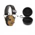 Shooting Ear Protective Safety Earmuffs Noise Reduction Electronic Earmuffs Hearing Protector compatible For Huning Nrr23db Black   Storage Box