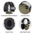 Shooting Ear Protective Safety Earmuffs Noise Reduction Electronic Earmuffs Hearing Protector compatible For Huning Nrr23db Yellow   Storage Box