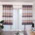 Short Stripes Printing Window Curtain Shading Drapes for Dormintory Bedroom blue 1 5 meters wide   2 meters high