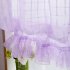 Short Tulle Curtains for Living Room Window Decorative Drapes purple 1 meter wide x 1 4 meters high