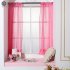 Short Tulle Curtains for Living Room Window Decorative Drapes sky blue 1 meter wide x 1 4 meters high