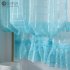 Short Tulle Curtains for Living Room Window Decorative Drapes Brown 1 meter wide x 1 4 meters high