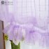 Short Tulle Curtains for Living Room Window Decorative Drapes white 1 meter wide x 1 4 meters high
