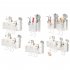 Shower Caddy  Suction Cup Clear Bathroom Shower Organizer Light Luxury Style Glacier Pattern Shower Dispenser Soap Organizer No Drilling Adhesive Bathroom Storag
