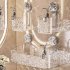 Shower Caddy  Suction Cup Clear Bathroom Shower Organizer Light Luxury Style Glacier Pattern Shower Dispenser Soap Organizer No Drilling Adhesive Bathroom Storag