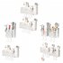 Shower Caddy  Suction Cup Clear Bathroom Shower Organizer Light Luxury Style Glacier Pattern Shower Dispenser Soap Organizer No Drilling Adhesive Bathroom Storag
