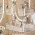 Shower Caddy  Suction Cup Clear Bathroom Shower Organizer Light Luxury Style Glacier Pattern Shower Dispenser Soap Organizer No Drilling Adhesive Bathroom Storag