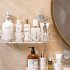 Shower Caddy  Suction Cup Clear Bathroom Shower Organizer Light Luxury Style Glacier Pattern Shower Dispenser Soap Organizer No Drilling Adhesive Bathroom Storag