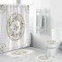 Shower  Curtain 180 180cm With Non slip  Rug Toilet  Lid  Cover Bath  Mat For Bathroom yul 2146 Sailing