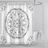Shower  Curtain 180 180cm With Non slip  Rug Toilet  Lid  Cover Bath  Mat For Bathroom yul 2156 flower