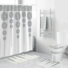 Shower  Curtain 180 180cm With Non slip  Rug Toilet  Lid  Cover Bath  Mat For Bathroom yul 2158 pattern
