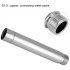 Shower Extension  Tube Stainless Steel Round Shower Pipe Chrome Plating Handheld Shower Head Extender For Bathroom Accessory 4inch