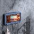 Shower Phone Holder Waterproof 180   Rotation Wall Phone Mount Anti Fog Touch Screen Bathroom Phone Case Blue rotating model
