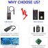 Signal Detector Anti spy Detector K18 Camera Audio Bug GPS Signal Lens Tracker black