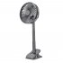 Silent Mini Fan Electric USB Charging Telescopic Stand Fan for Home Office black
