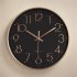 Silent Sweep  Movement Wall Clock Fashion Living Room Wall Clock 12 Inch  30cm Plating black rose gold