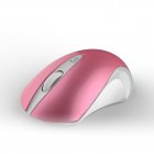 Silent Wireless Mouse 2 4G Ergonomic 1600DPI Optical Computer Mouse with USB Receiver for PC Laptop Glossy Pink