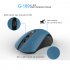 Silent Wireless Mouse 2 4G Ergonomic 1600DPI Optical Computer Mouse with USB Receiver for PC Laptop Blue