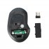 Silent Wireless Mouse 2 4G Ergonomic 1600DPI Optical Computer Mouse with USB Receiver for PC Laptop Rubber black 