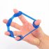 Silicon Hand Grip Strengthener Finger Stretcher Strength Trainer Hand Exerciser Dark Blue5KG 11LB