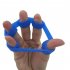 Silicon Hand Grip Strengthener Finger Stretcher Strength Trainer Hand Exerciser Orange5KG 11LB