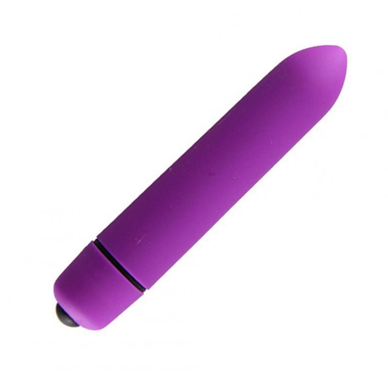Silicone 10-frequency Pointed Shape Vibrating Egg G-spot Mini Waterproof Female Masturbation Device purple