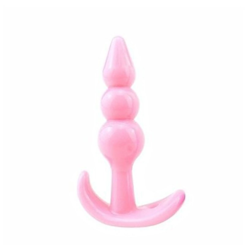 Silicone Anal Plug Trainer Waterproof Silicone Butt Plugs Soft Silicone Plugs Toys Beginners Starter For Women Men B Pink
