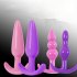 Silicone Anal Plug Trainer Waterproof Silicone Butt Plugs Soft Silicone Plugs Toys Beginners Starter For Women Men B Purple