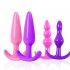 Silicone Anal Plug Trainer Waterproof Silicone Butt Plugs Soft Silicone Plugs Toys Beginners Starter For Women Men B Purple