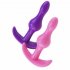 Silicone Anal Plug Trainer Waterproof Silicone Butt Plugs Soft Silicone Plugs Toys Beginners Starter For Women Men B Purple