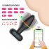 Silicone Anal Plug Vibrator 9 Vibration Modes App Butt Plug Prostate Massager App  version Green