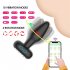 Silicone Anal Plug Vibrator 9 Vibration Modes Remote Control Butt Plug Prostate Massager RC version Black
