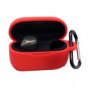 Silicone Anti fall Earphone Case Protective Cover Shell for Jabra Elite 75t red