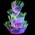 Silicone Artificial Sea Anemone Aquarium Coral Plant Decoration Fish Bowl Ornament 50CM yellow