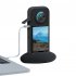 Silicone Base Camera Charging Non slip Holder Compatible For Insta360 X3 Desktop Protective Accessories black