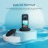 Silicone Base Camera Charging Non slip Holder Compatible For Insta360 X3 Desktop Protective Accessories black