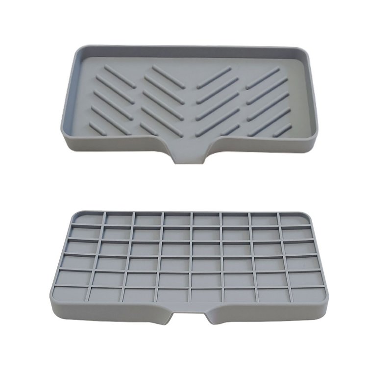 Silicone Bathroom Soap Dish Perforation-free Soap Box Drain Tray Multifunctional Tray
