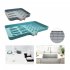 Silicone Bathroom Soap Dish Perforation free Soap Box Drain Tray Multifunctional Tray For Kitchen Sink Soap Dishes Drain Tray Counter Or Shower Room Holds Scrub