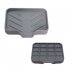 Silicone Bathroom Soap Dish Perforation free Soap Box Drain Tray Multifunctional Tray For Kitchen Sink Soap Dishes Drain Tray Counter Or Shower Room Holds Scrub