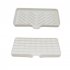 Silicone Bathroom Soap Dish Perforation free Soap Box Drain Tray Multifunctional Tray For Kitchen Sink Soap Dishes Drain Tray Counter Or Shower Room Holds Scrub